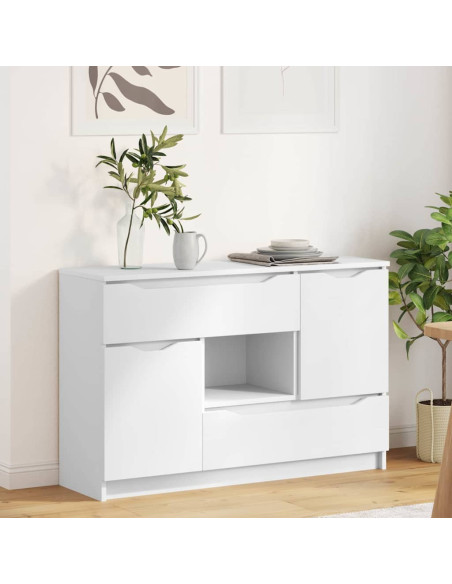 Credenza con cassetto Bianco 100 x 30 x 65,6 Legno multistrato