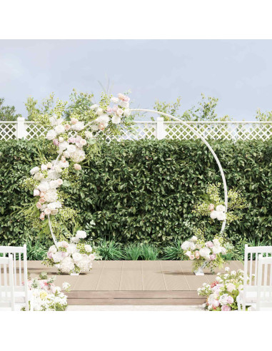 Arco Nuziale Bianco 223 x 45 x 201 cm Acciaio
