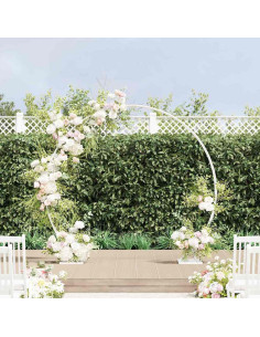 Arco Nuziale Bianco 220 x 45 x 200 cm Acciaio