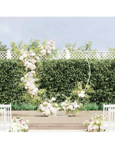 Arco Nuziale Bianco 195 x 35 x 211 cm Acciaio