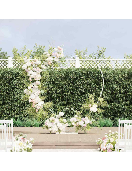 Arco Nuziale Bianco 195 x 35 x 211 cm Acciaio