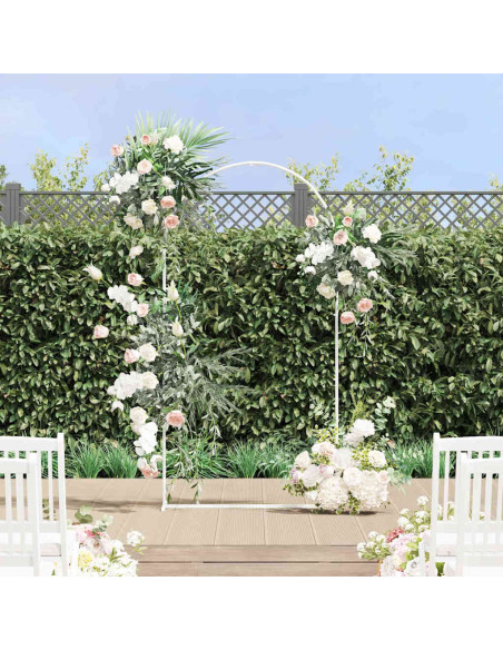 Arco Nuziale Bianco 100 x 39 x 200 cm Acciaio