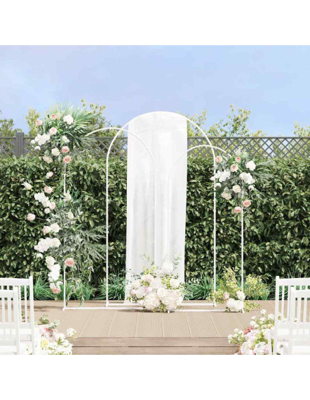 Arco Nuziale 3 pcs Bianco Acciaio