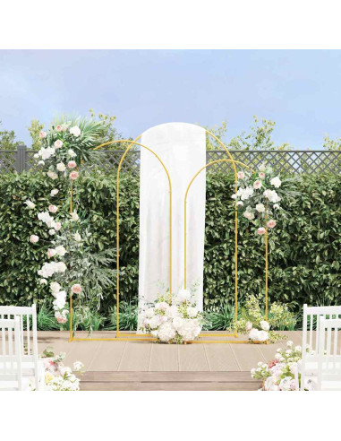 Arco Nuziale 3 pcs Oro Acciaio