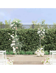 Arco Nuziale Bianco 150 x 49,5 x 200 cm Acciaio