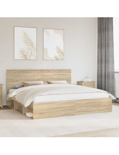 Struttura del letto Sonoma 200 x 200 cm Pino massello