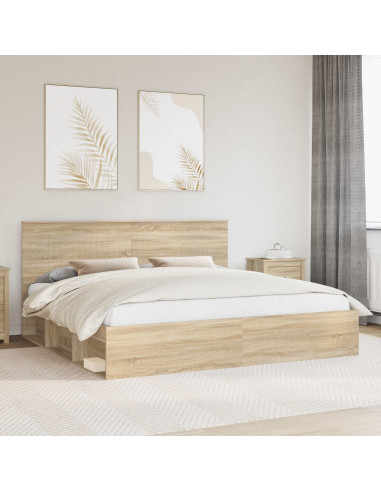 Struttura del letto Sonoma 200 x 200 cm Pino massello