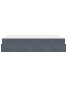 Struttura letto con materasso 2 pcs Grigio Sfumato Velluto