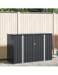 Scatola di Stoccaggio per Giardino Nero 214 x 82 x 132 cm