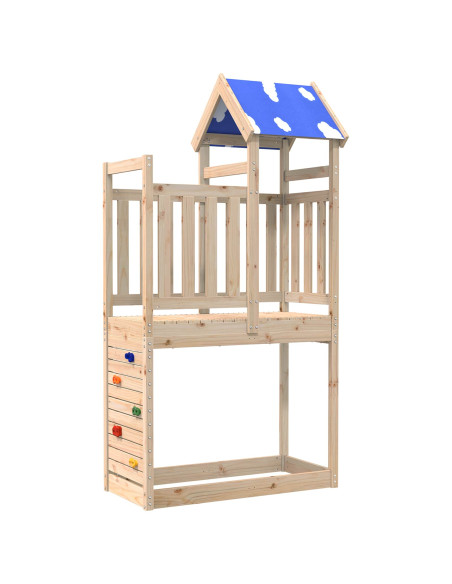 Torre da Gioco Marrone 110.5 x 52.5 x 215 cm Pino massello
