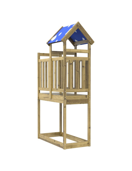 Torre da Gioco Marrone Legno Impregnato Solido