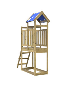 Torre da Gioco Marrone Legno Impregnato Solido