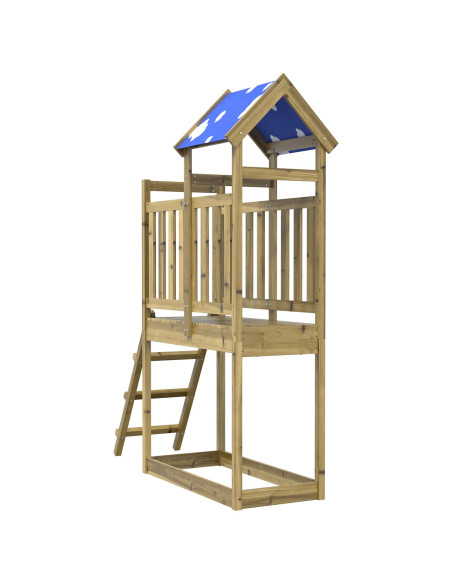 Torre da Gioco Marrone Legno Impregnato Solido