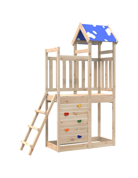Torre da Gioco Marrone 110,5 x 52,5 x 215cm Pino massello