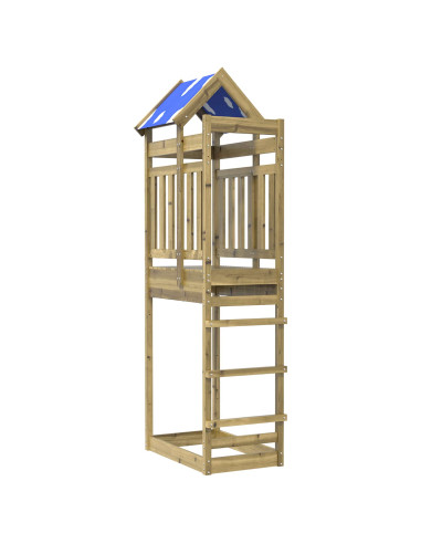 Torre da Gioco Marrone Legno Impregnato Solido