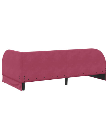 Cornice del letto ad angolo Rosso Vino 80 cm x 200 cm