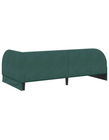 Cornice del letto ad angolo Verde Scuro 80 cm x 200 cm