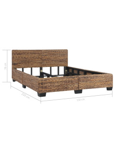 Giroletto in Rattan Naturale 140x200 cm