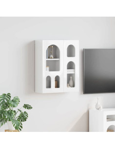 Armadio pensile con lo scaffale Bianco Lucido 59 x 20 x 71.5 cm