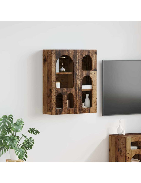 Armadio pensile con lo scaffale Legno vecchio 59 x 20 x 71.5 cm