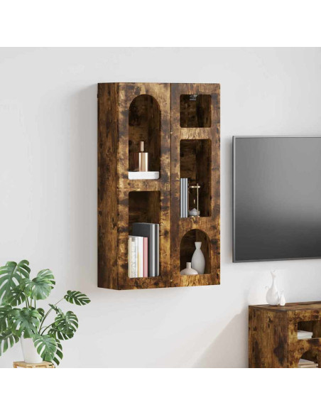 Armadio pensile Rovere fumé 59 x 20 x 100 cm Legno multistrato