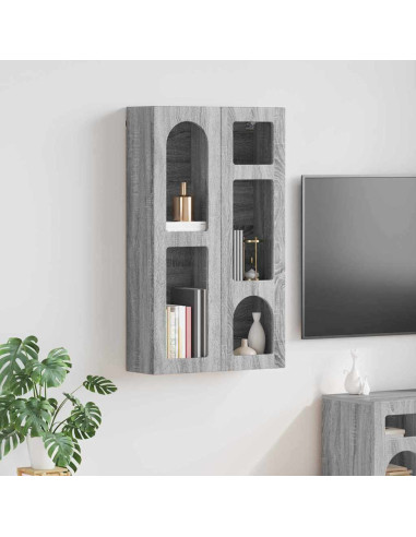 Armadio pensile con lo scaffale Grigio Sonoma 59 x 20 x 100 cm