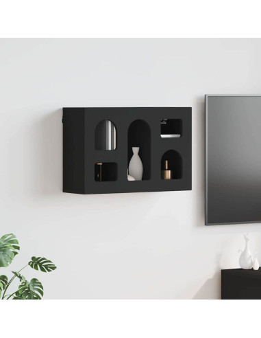 Armadio pensile Nero 60 x 20 x 40 cm Legno multistrato