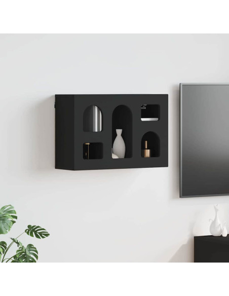 Armadio pensile Nero 60 x 20 x 40 cm Legno multistrato