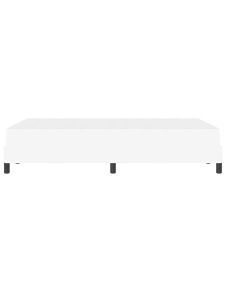 Struttura del letto Bianco Puro 120 x 190 cm Tessuto