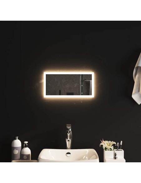 Specchio da Bagno con Luci LED 40x20 cm