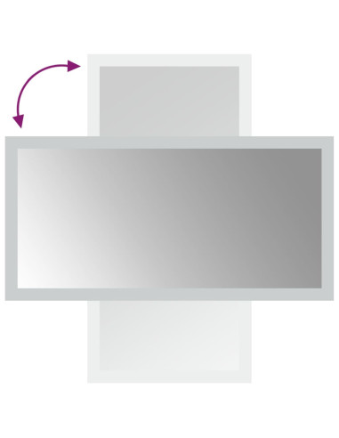 Specchio da Bagno con Luci LED 20x40 cm