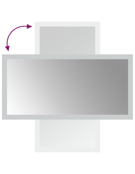 Specchio da Bagno con Luci LED 20x40 cm