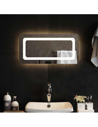 Specchio da Bagno con Luci LED 60x30 cm