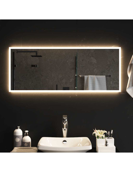 Specchio da Bagno con Luci LED 100x40 cm