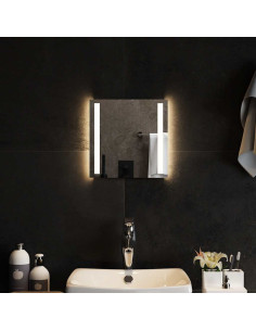 Specchio da Bagno con Luci LED 30x30 cm