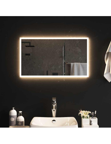 Specchio da Bagno con Luci LED 70x40 cm