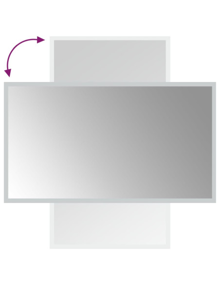 Specchio da Bagno con Luci LED 40x70 cm
