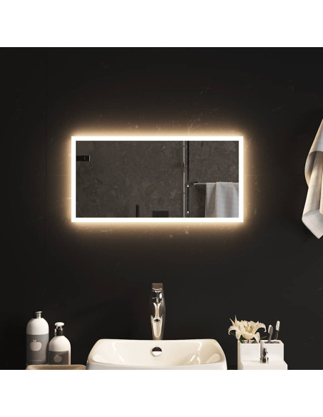 Specchio da Bagno con Luci LED 60x30 cm
