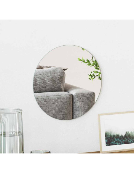 Specchio da parete Rotondo Ø 30 cm vetro temperato