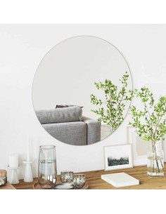Specchio da parete Rotondo Ø 70 cm vetro temperato