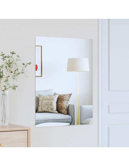 Specchio da parete Rettangolare 80 x 60 cm vetro temperato