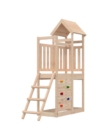 Torre da Gioco Marrone 110,5 x 52,5 x 214 cm Pino massello