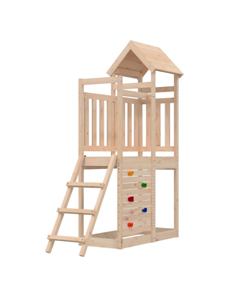 Torre da Gioco Marrone 110,5 x 52,5 x 214 cm Pino massello