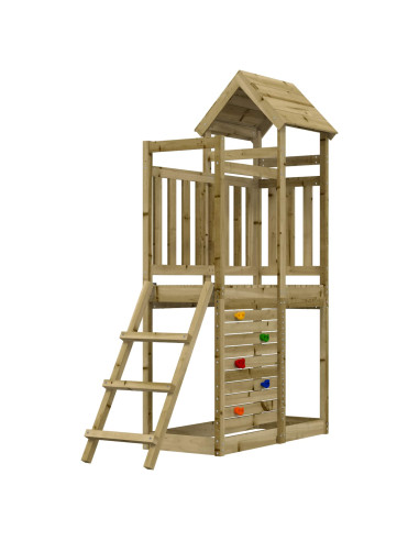 Torre da Gioco Marrone Legno Impregnato Solido