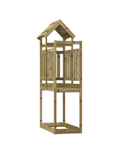 Torre da Gioco Marrone Legno Impregnato Solido