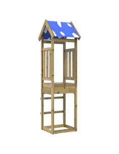 Torre da Gioco Marrone Legno Impregnato Solido
