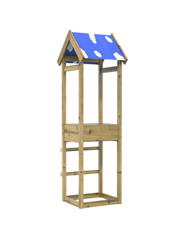 Torre da Gioco Marrone Legno Impregnato Solido