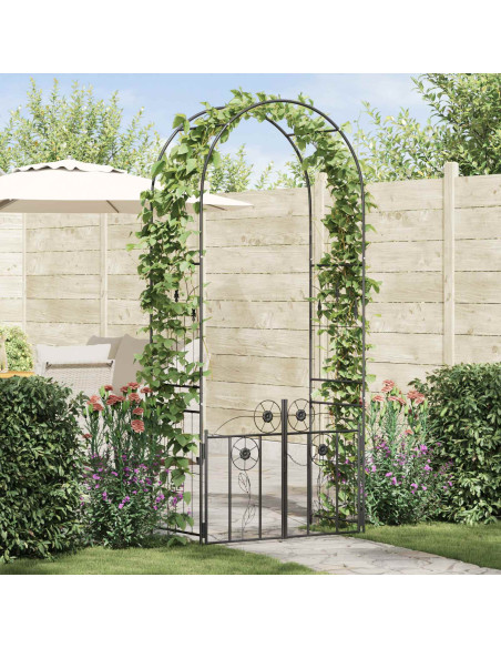 Arco da Giardino con blocco Nero 102 x 50 x 218 cm