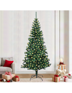 Albero di Natale artificiale con luci integrate Verde 240 cm