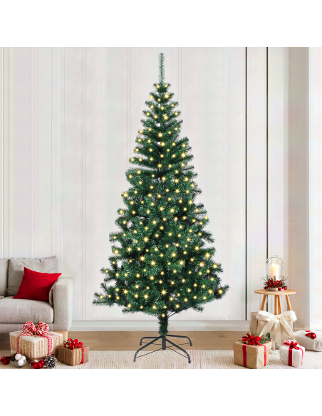 Albero di Natale artificiale con luci integrate Verde 240 cm